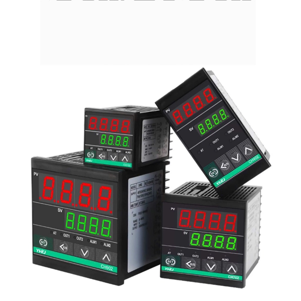 Bộ điều khiển nhiệt độ CH102/CH402/CH702/CH902 Relay + SSR, 2 Alarm, K ...